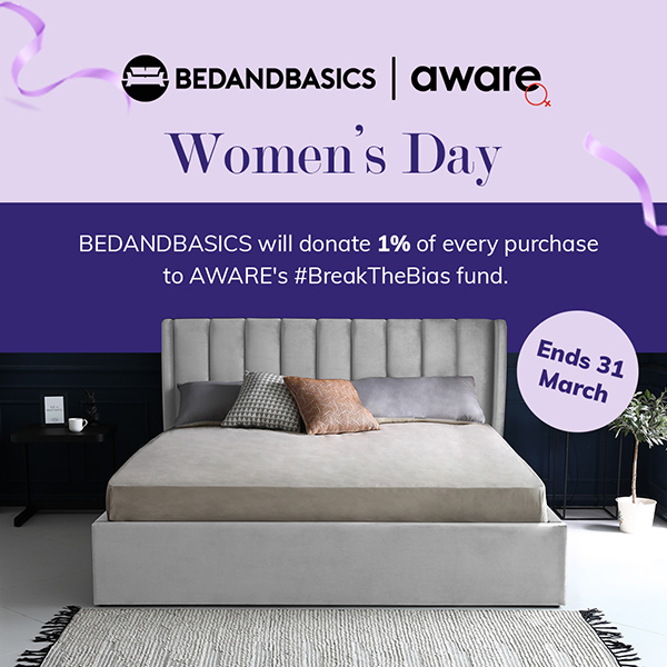 Women’s Day Sale: BEDANDBASICS Will Donate 1% of Every Order to AWARE